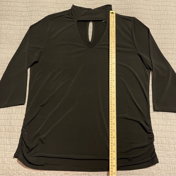 Torrid Black Studio Knit Choker Neck Top Size 0 Large 12 - Picture 6 of 14